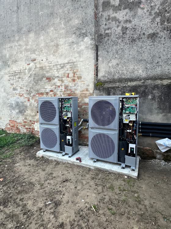 Pompe di calore Vaillant, dettaglio ravvicinato